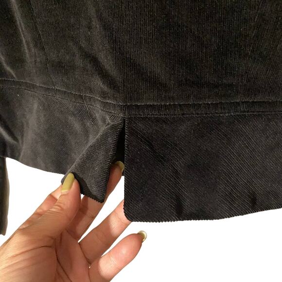 The Limited Black Velour Long Sleeve Cropped Blazer Jacket Women SZ 10 - Picture 9 of 9